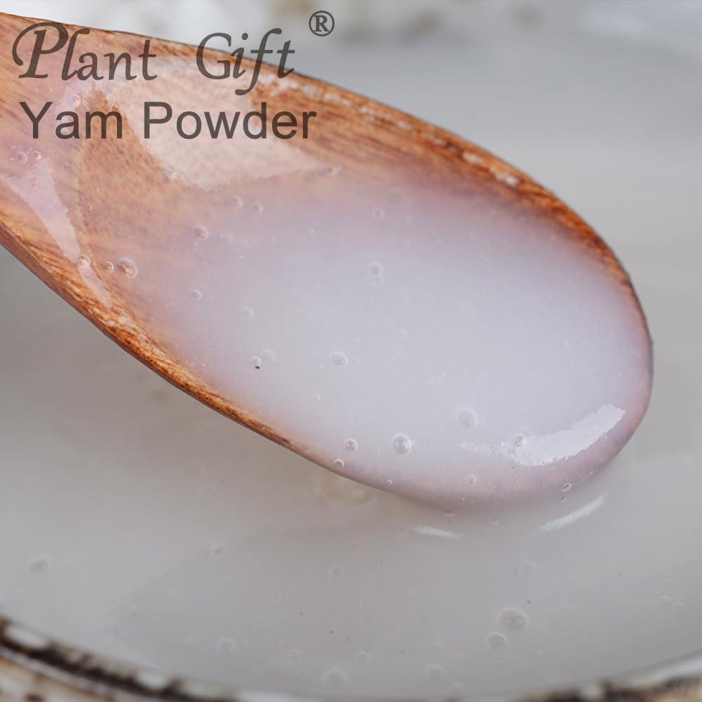 Plant Gift 100% Natural Pure Chinese Yam Powder 100g/3.52oz Shan Yao Powder For Cooking Baking Recipes & Drinks,| Free from Preservatives, No Added Sugar
