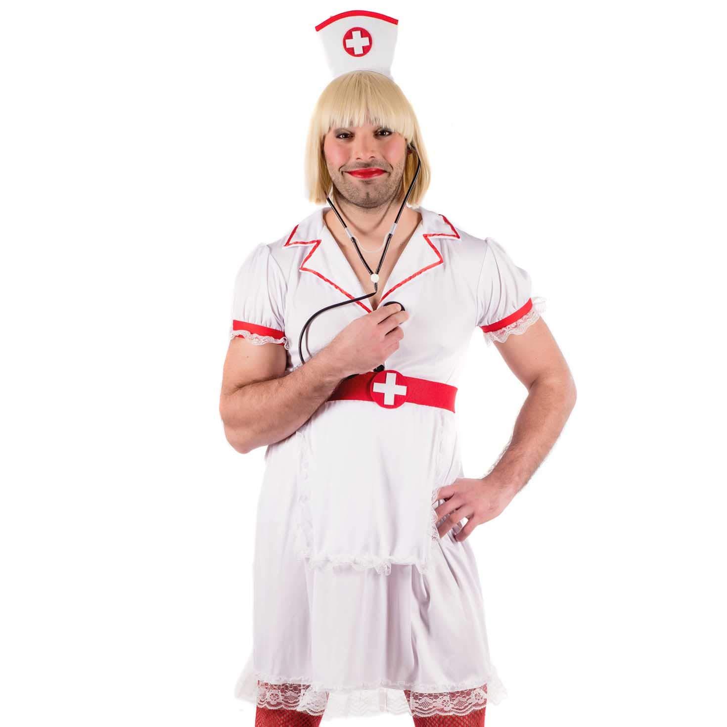Fun Shack Fun Shack Male Nurse Costume - Stag Do Outfit for Men - Naughty Nurse Fancy Dress Costume - Party Dress Up, X-Large