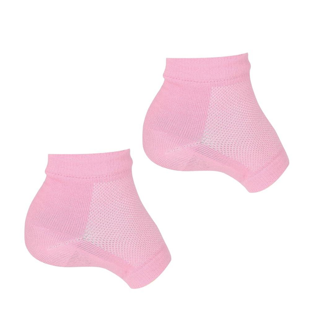 Sunmeit Sunmeit 1 Pair Invisible Cave Socks Gel Heel Protection Orthopaedic Valve Support Insoles Insole Unisex Pink