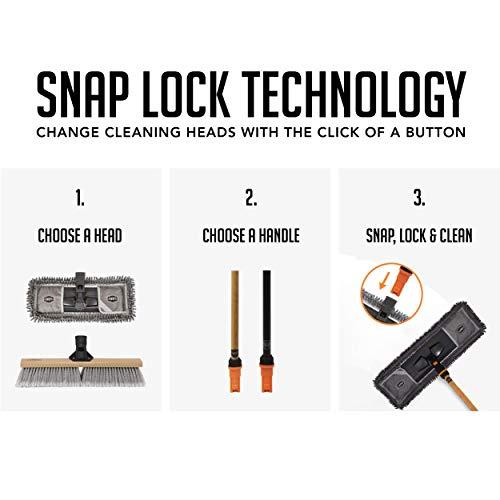 SWOPT SWOPT Microfiber Mop Head Microfiber Dust Mop Head for Use on Wood, Laminate and Tile Floors, Lint Free Cleaning Head Only, Handle Sold Separately, 5111C6