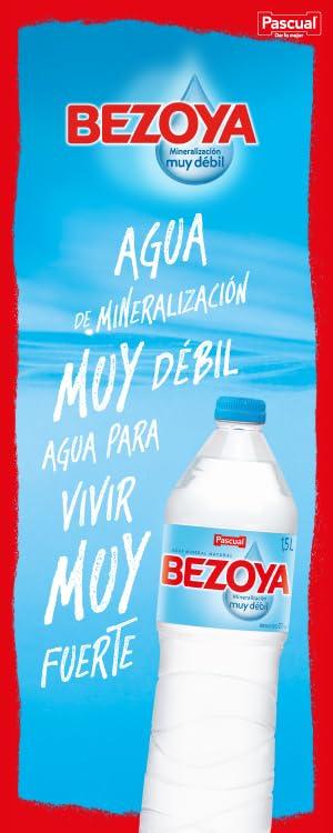 Pascual Bezoya Natural Mineral Water - Pack of 6 x 1L