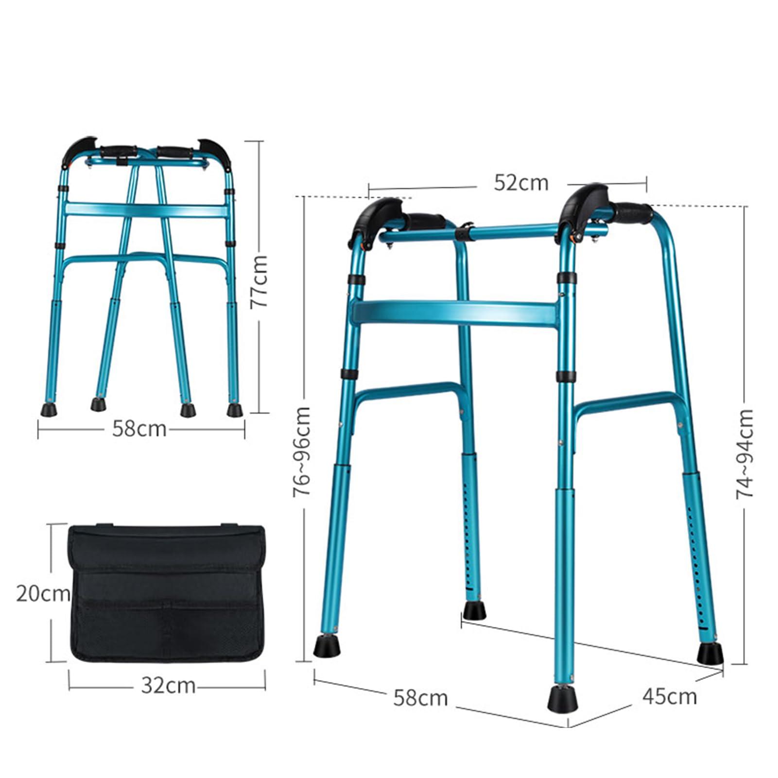 Joyfitness Joyfitness Climbing Stairs Standard Walker,Adult Walker, Climbing Stairs Aluminium Folding Walking Frame, Walking Mobility Aid for Elderly