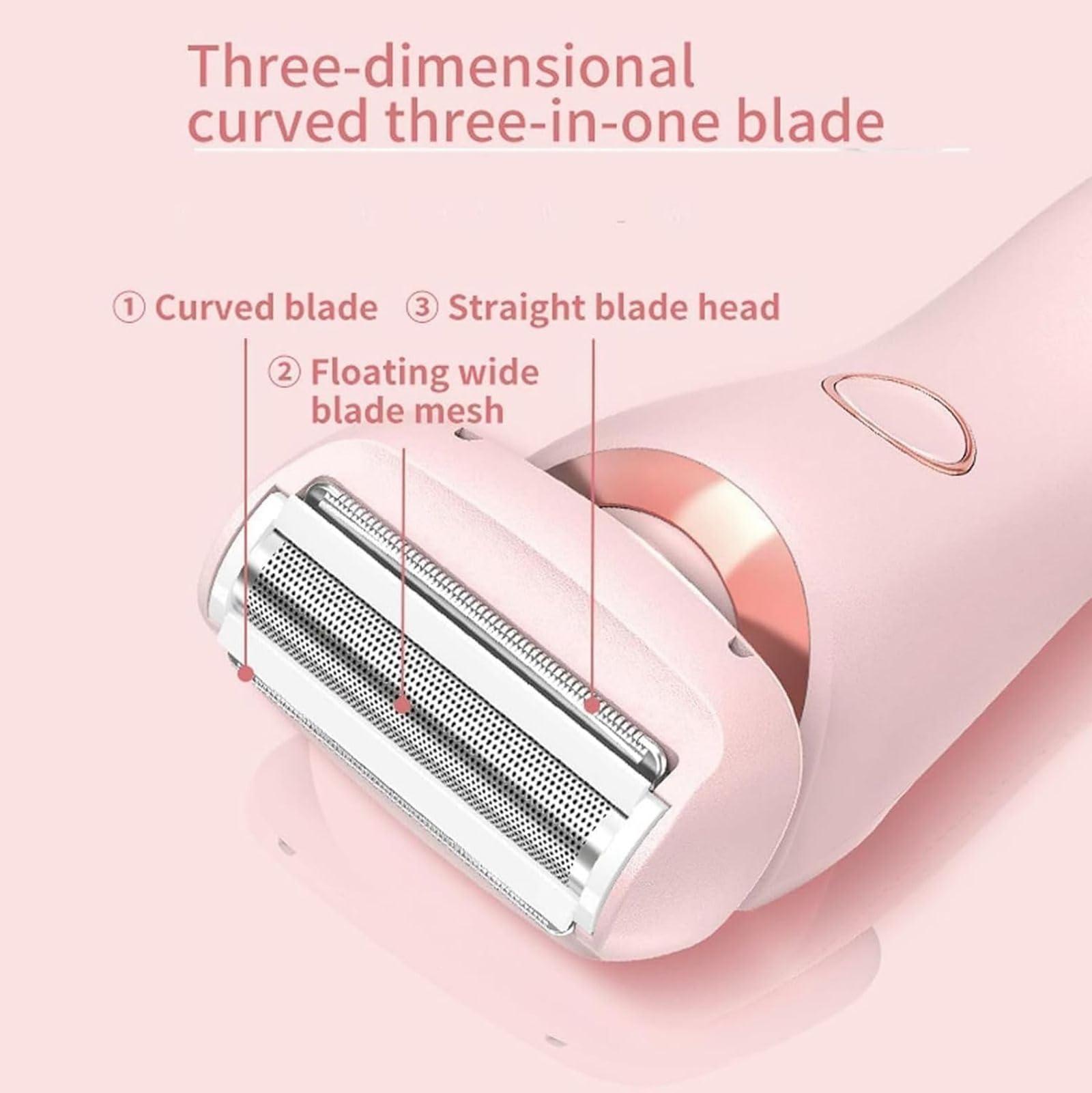 HOPASRISEE Elorixa Smooth Shave Pro, The Smooth Shave Pro, Electric Razors for Women, Women Electric Shaver, 2 in 1 Electric Shaver Razors Waterproof (blue)