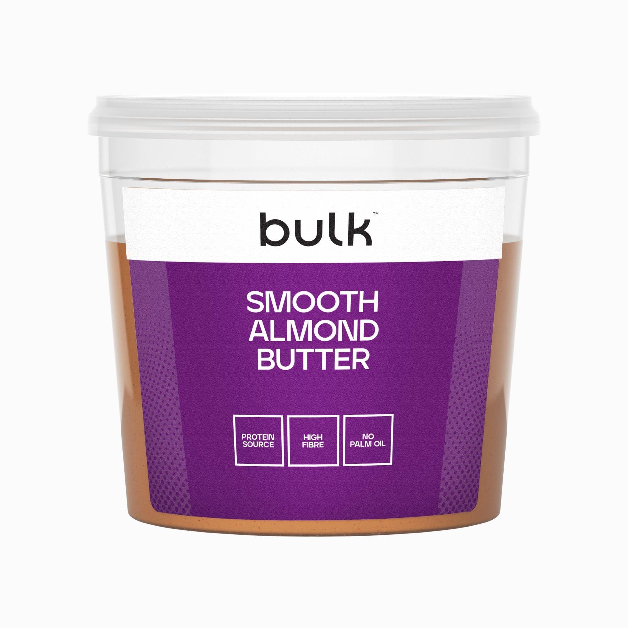 Bulk Bulk Natural Almond Butter Tub, Smooth, 1 kg, Packaging May Vary