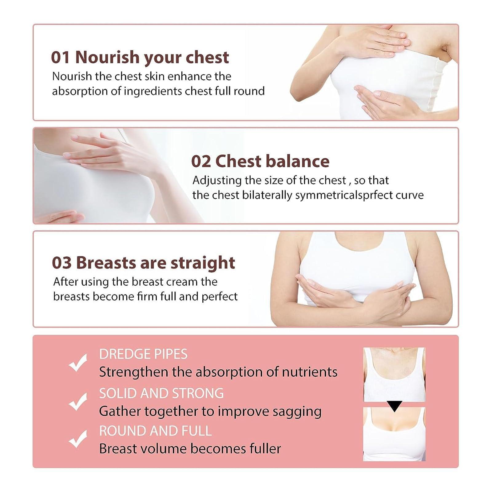 SARUEL Natural Breast Enhancement Cream, Lifting and Firming Breast Area, Breast Enhancing Nourishing Serum, Breast Firming and Lifting Cream.