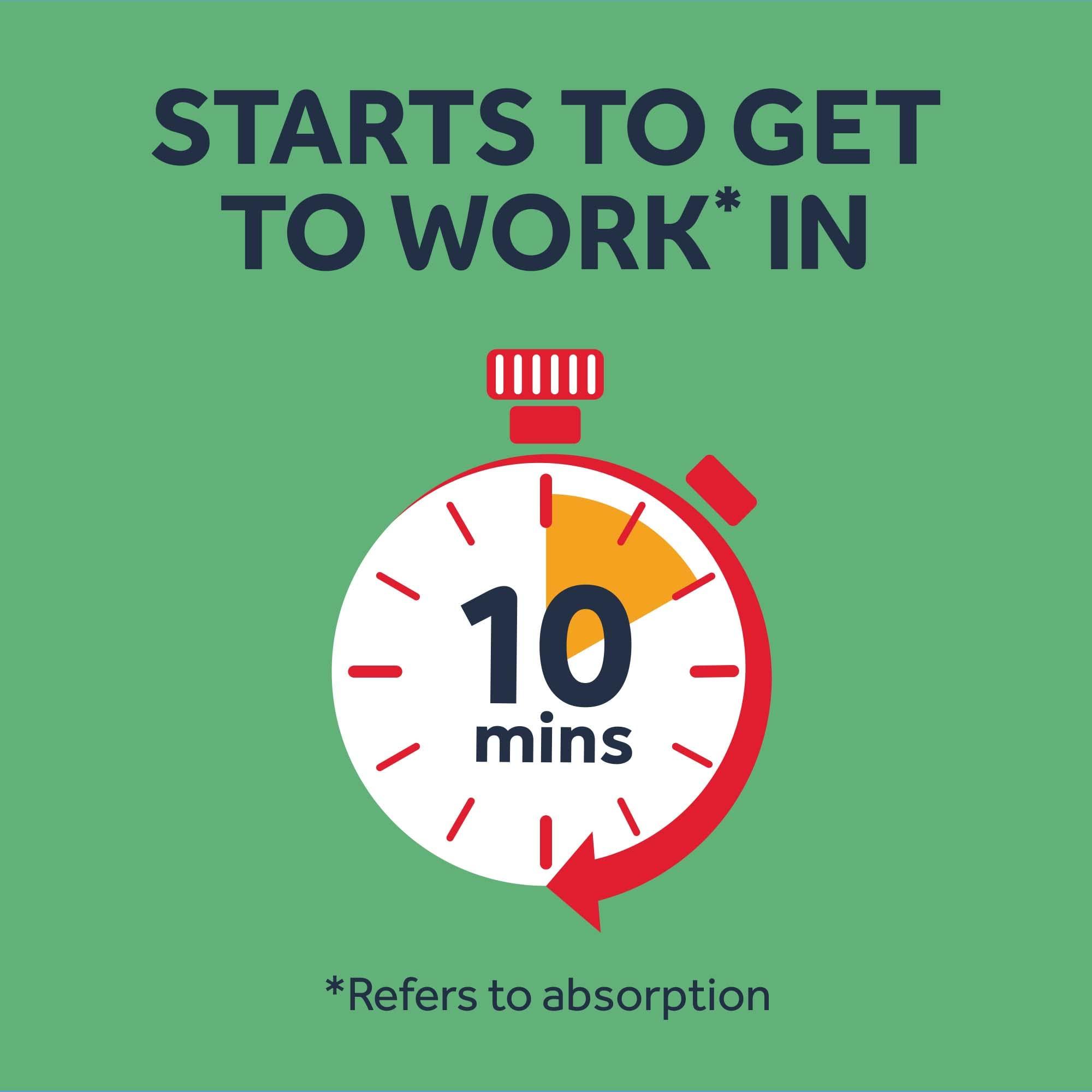 Nurofen Nurofen Express Ibuprofen 256mg, 16 Tablets - Pain, Sinus, Migraine, Headache, Toothache Relief, Long Lasting Cold & Flu Solution