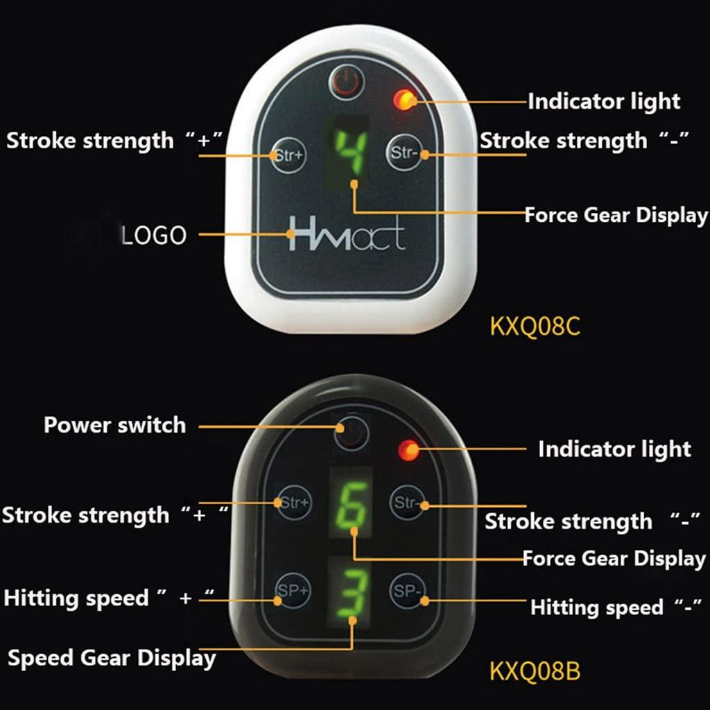 TOP1US TOP1US Spine Activator Electric Chiropractic Adjusting Tool with 4 Massage Heads,LED Therapy Massager,Good for Scoliosis Thoracic Spondylosis Cervical Spondylosis(450N, White)