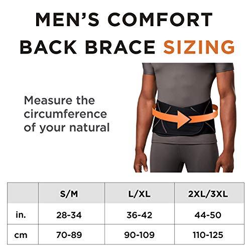 Tommie Copper Tommie Copper - Men\'s Comfort Back Brace - Black - Large/XL