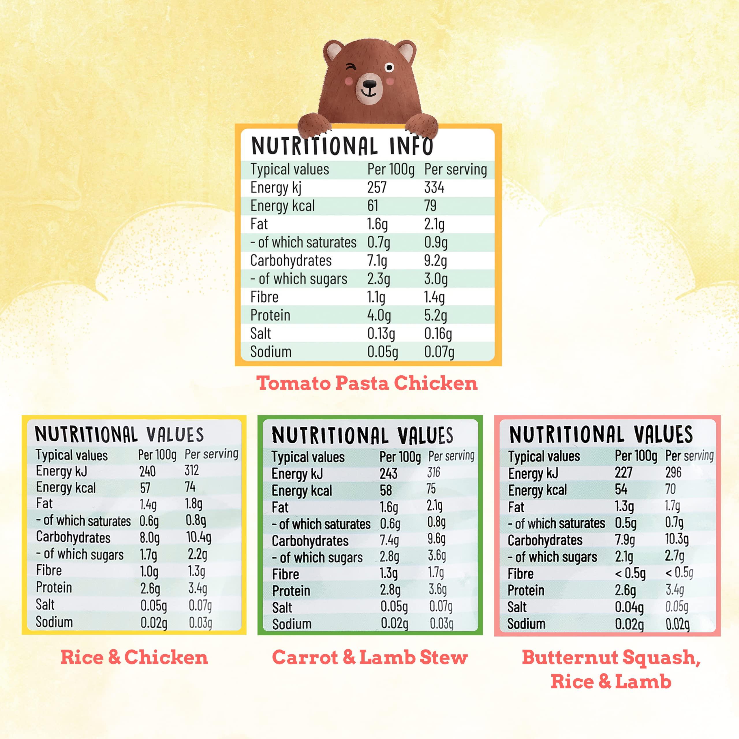 Baby Likes Baby Likes Halal Organic Baby Meals Mixed Combo Pack from 7 months 4 x 130g