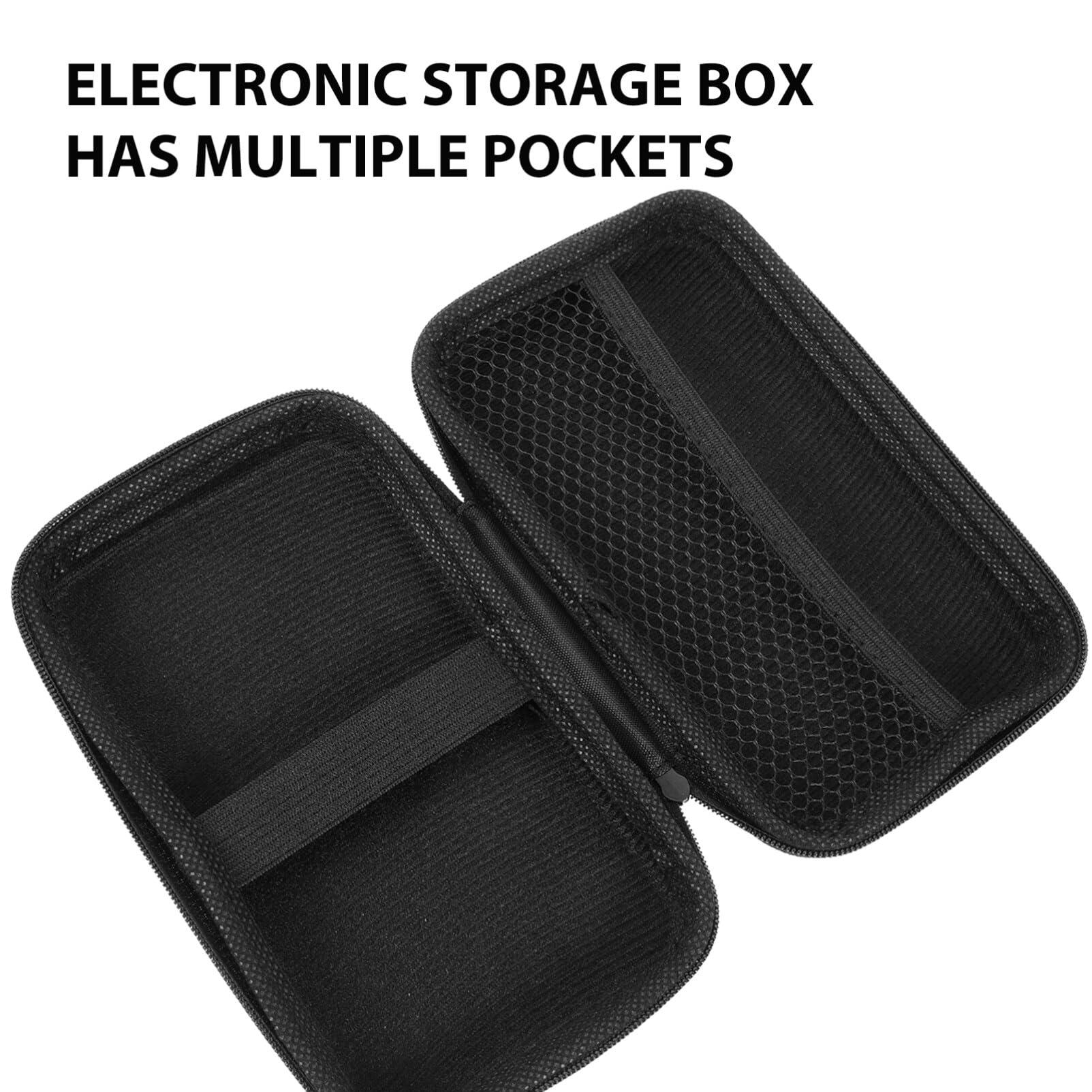 UKCOCO UKCOCO 2pcs Electronics Travel Organizer Headphone Stand Phone Charger Stand Cell Phone Stand Mini Hard Electronic Bag Mini Travel Containers Travel Cable Organizer Tampon Holder Notebook