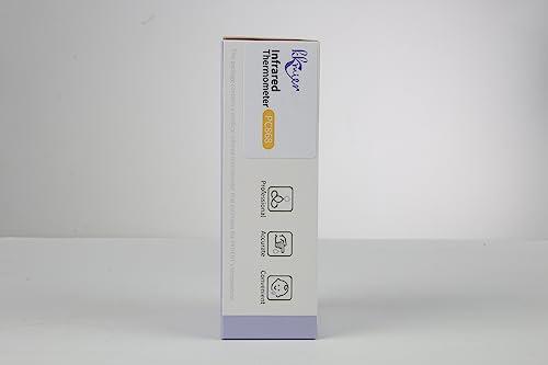 KKmier Thermometer for Adults, KKmier Digital Forehead Thermometers, Non Contact Infrared Temperature Checker for Adults Children Baby, Thermometer Gun with Fever Alarm, 2s Readings, 99 Measurement Memory