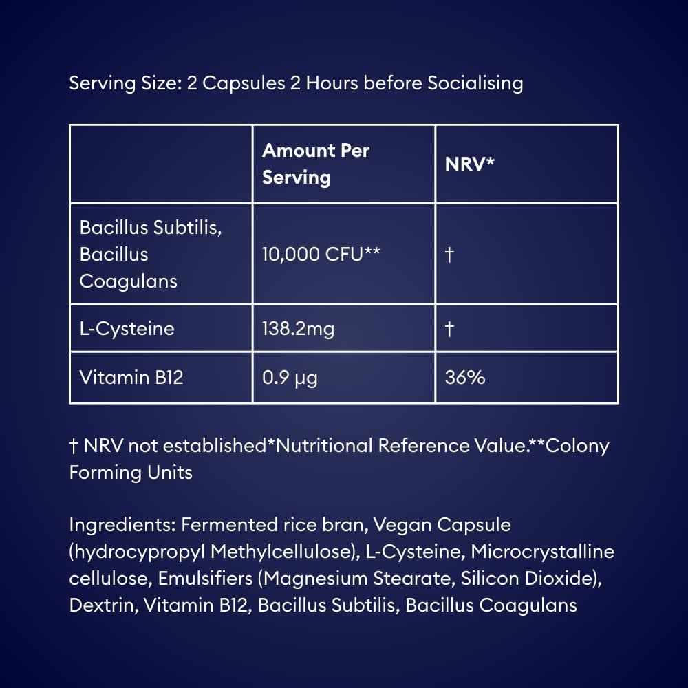 Myrkl Myrkl, Unique Formula Helps Reduce Tiredness and Fatigue | Probiotics, L Cysteine, and Vitamin B12 Helps with Morning Energy | Food Supplement, Natural, Vegan, 8 Capsules (2 in Each On-The-Go Sachet)
