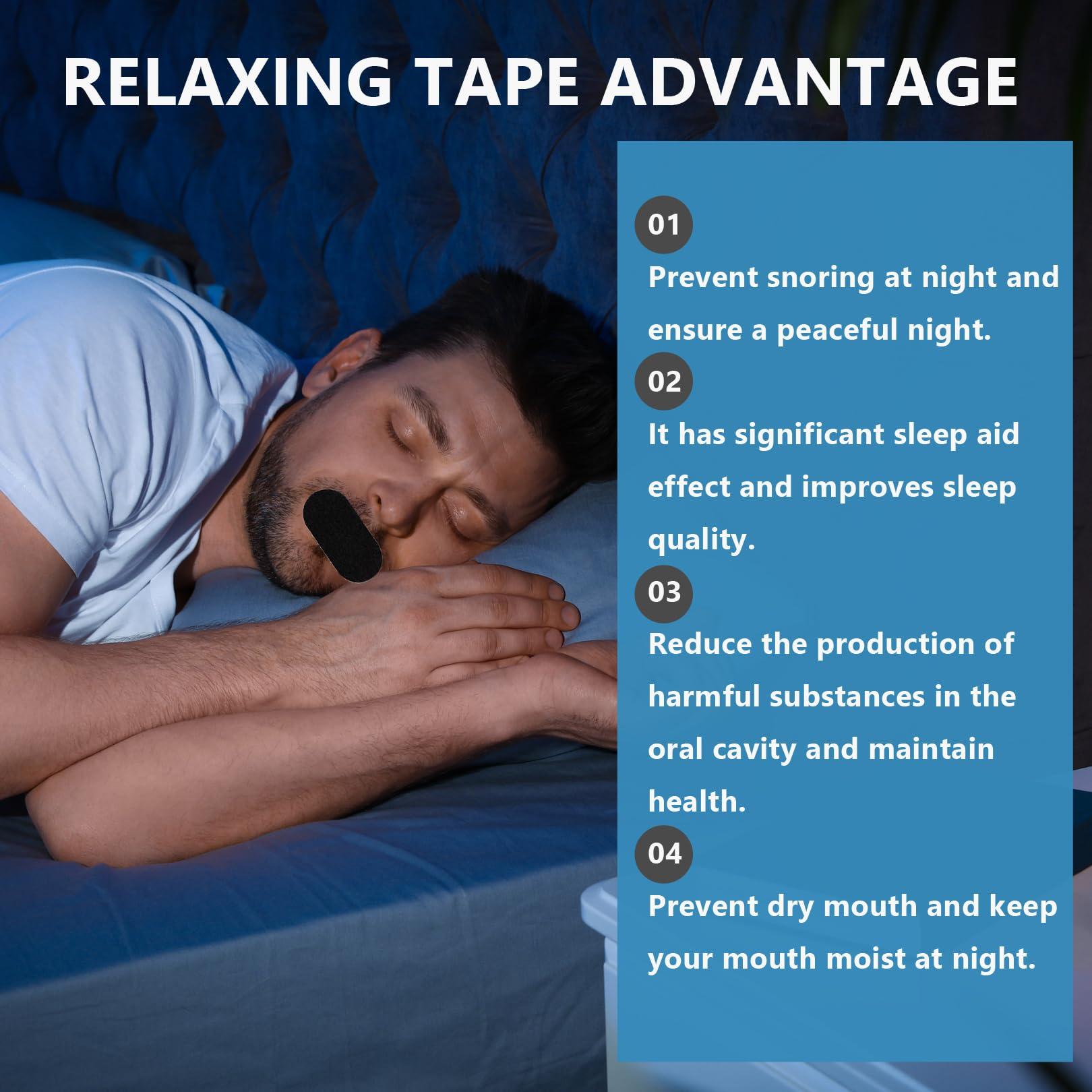 SUHAI 30 Strips Mouth Tape for Sleeping,Black Adhesive Sleep Tape Sleep Mouth Tape,Comfortable Snoring Aids for Men Sleeping Mouth Tape Breathable Mouth Tap for Snoring and Prevent Mouth Breathing