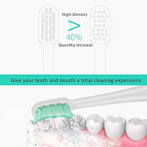 TRILINK Replacement Toothbrush Heads Compatible with Xiaomi Mijia / Mi Home T300 T500 T700 Series Sonic Electric Brush Handles(6-Pack)