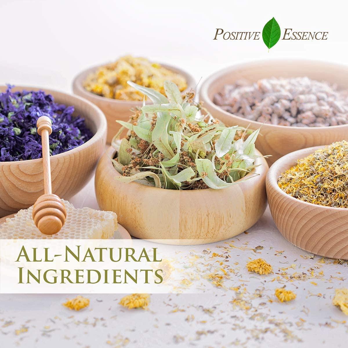 Positive Essence Peppermint Essential Oil Roll On, Calming, Headache, Tension and Stress Relief, Pure Peppermint Essential Oil and Jojoba Oil for Skin Nourishment, Leak-Proof Metal Rollerball, Travel Roll-on (15mL)