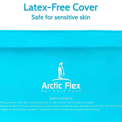 Arctic Flex Arctic Flex Reusable Gel Ice Pack - Cold Therapy Ice Bag - Medical Freezer Pad - Hot/Heated Compress Wrap for Knee, Shoulder, Back and Ankle - Flexible, Soft & Instant