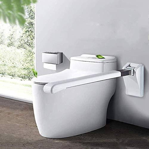 GzxLaY Wall Mounted Grab Rails Foldable Drop Down Toilet Rail Support, Flip-Up Bathroom Grab Bar, Toilet Arms Handicap Assist Medical Accessories