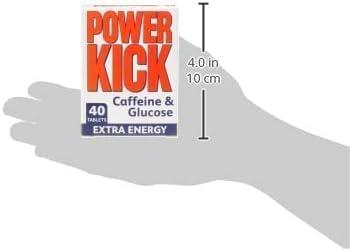 JMORX Power Kick Extra Energy Caffeine & Glucose 240 Tablets | Pack of 6 (6 x 40)