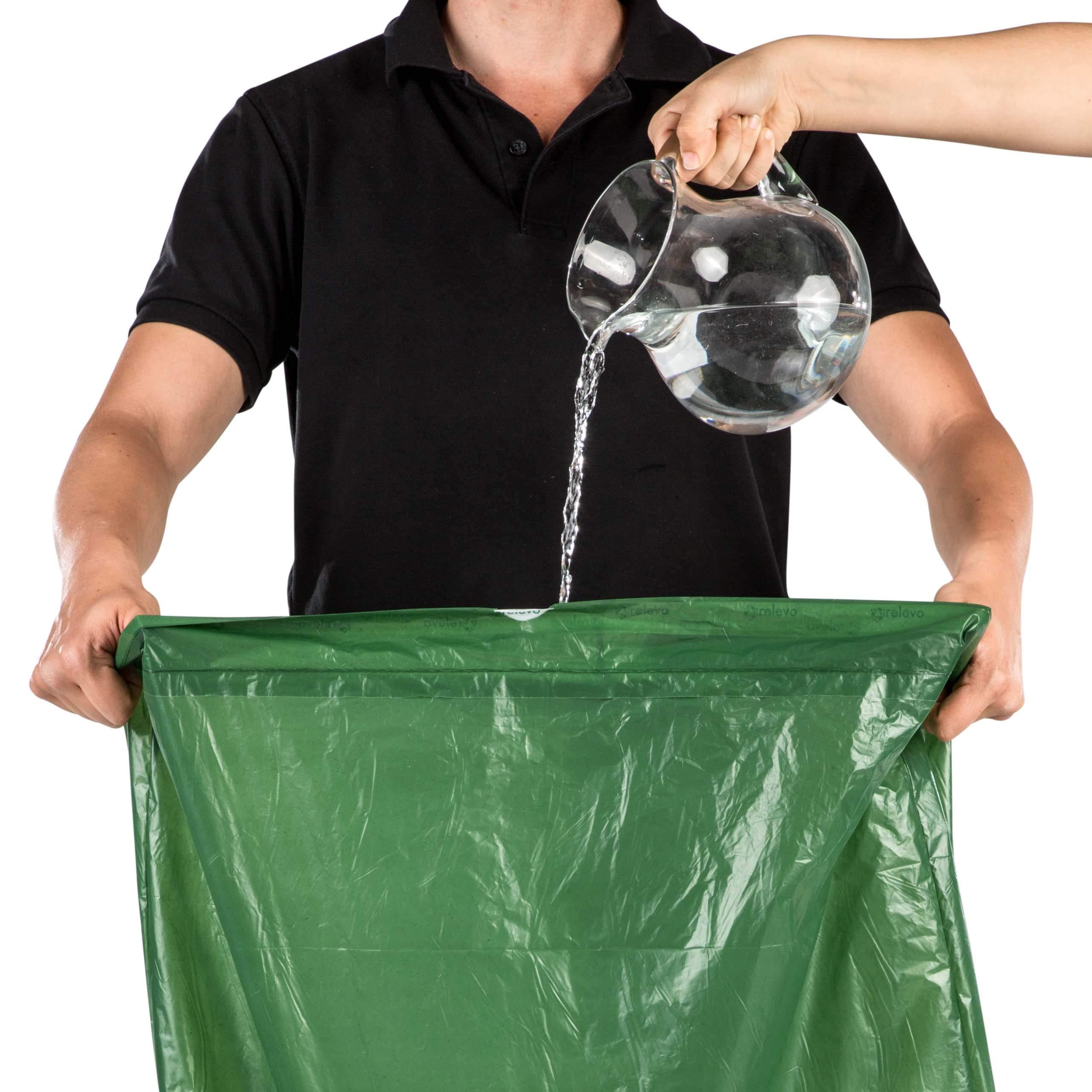 Relevo Relevo 100% Recycled Bin Liners, Heavy Duty 30 L, 45 Bin Bags with Drawstrings