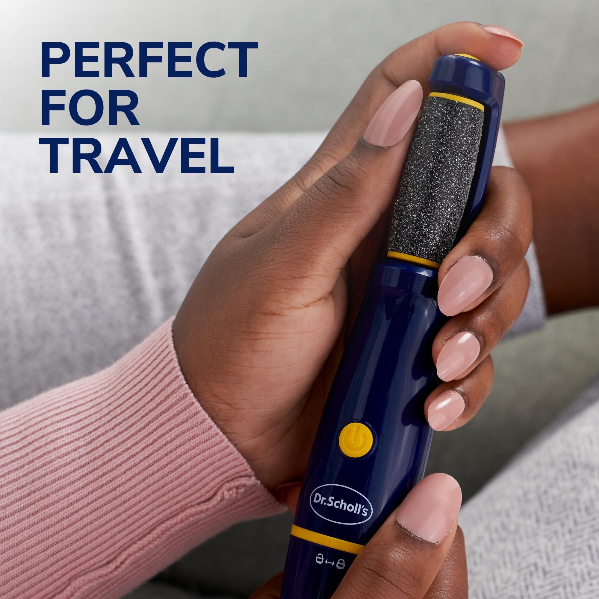 Dr. Scholl's Dr. Scholl's Callus Remover Electronic Foot File, Electric Hard Skin Removal for Feet, Effortless Soft Smooth Skin in Minutes, Perfect for Travel, for Women & Men, AAA Batteries Included