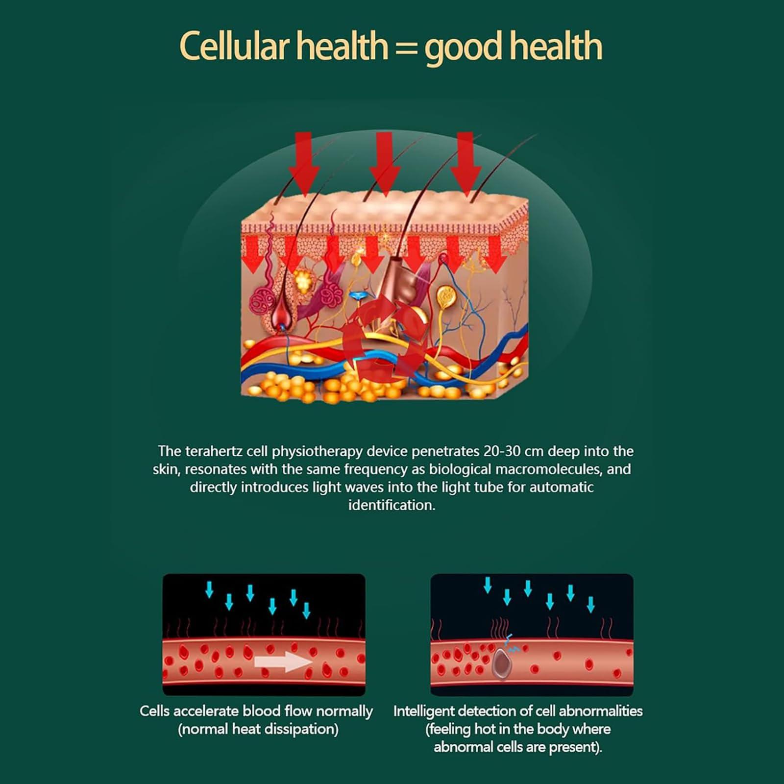 FreshCart Basics Terahertz Physiotherapy Device for Home Salon Spa Club - Light Wave Energy Thermal Therapy Device, Relieve Body Pain, Dredge Meridians, Repair Body