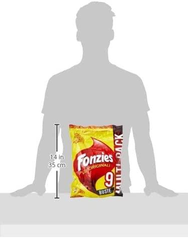 Fonzies 45x Fonzies Corn Snacks Crisps Potato Chips Cheese Flavour 211g (5 9 Portions [23g])