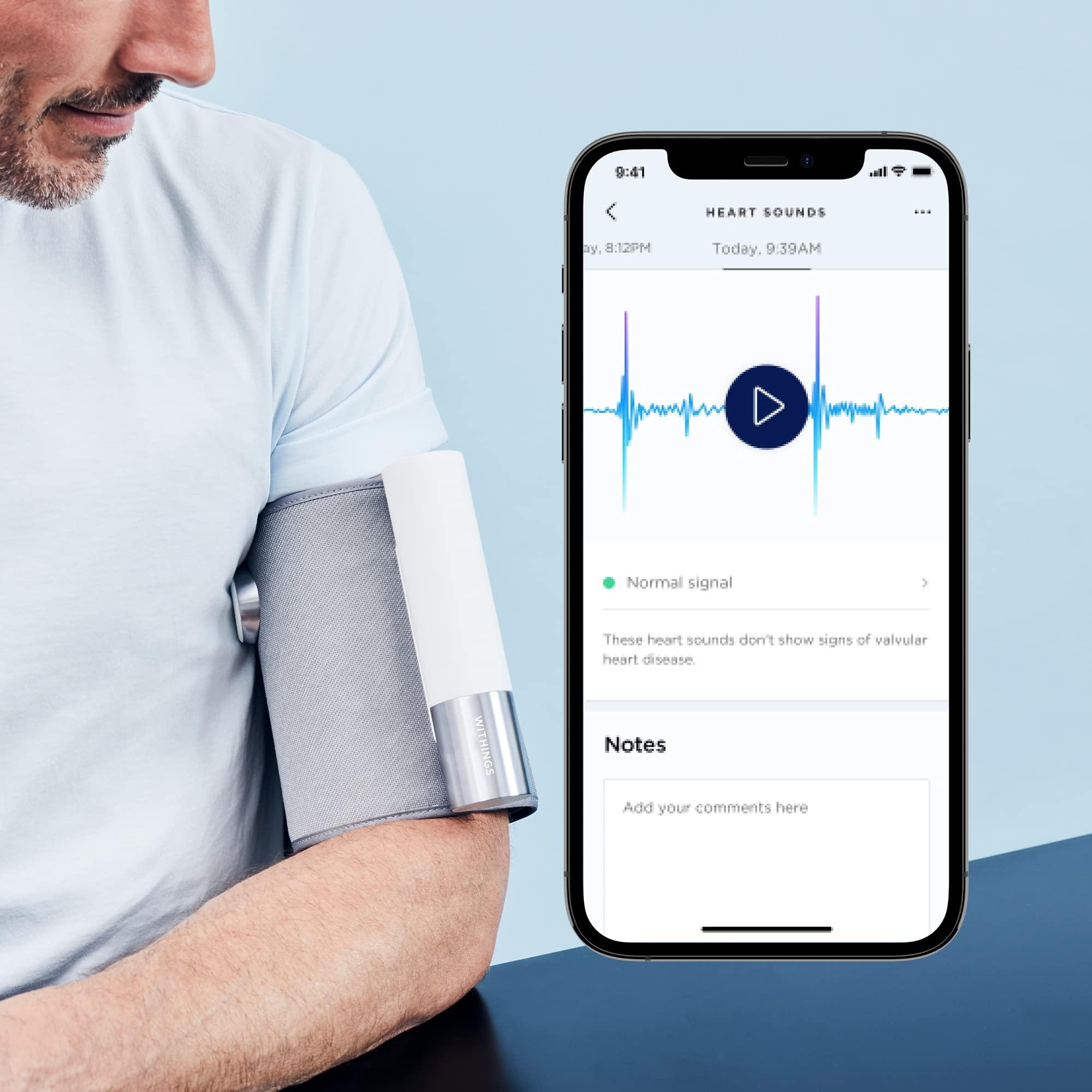 Withings Withings BPM Core - Electric Arm Blood Pressure Monitor with ECG and Digital Stethoscope, Wi-Fi Synchronization