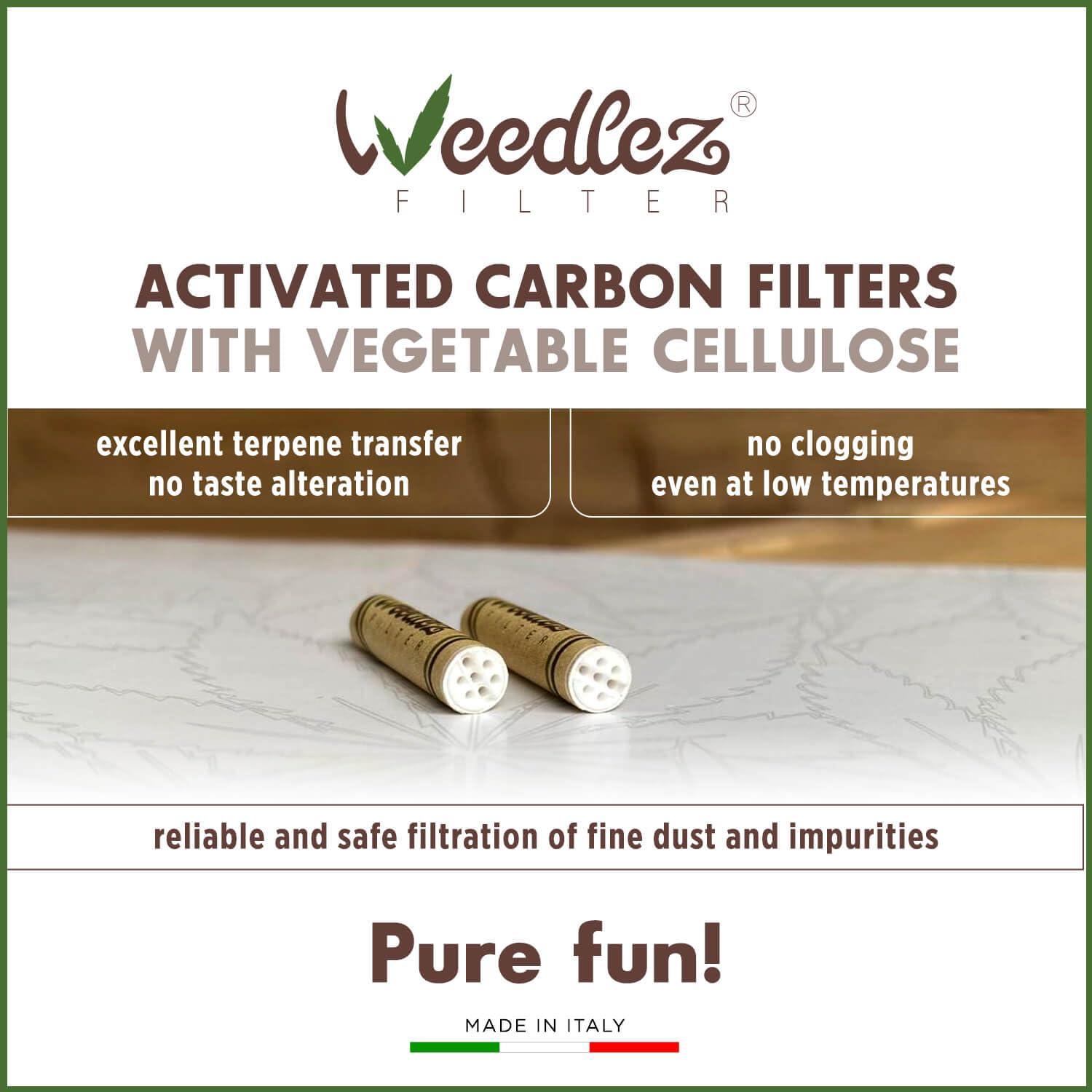 Mister Canapa Mister Canapa, Activated Carbon and Cellulose Filters, Diameter 6 mm, Pink, 50 Pieces