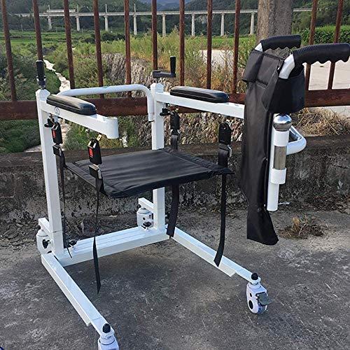 JWCN Heavy-Duty Patient Lift with Manual Low Base With telescopic function 500 lb. Weight Capacity Patient Transfer Sling Lift for Disabled People Elderly Uptodate