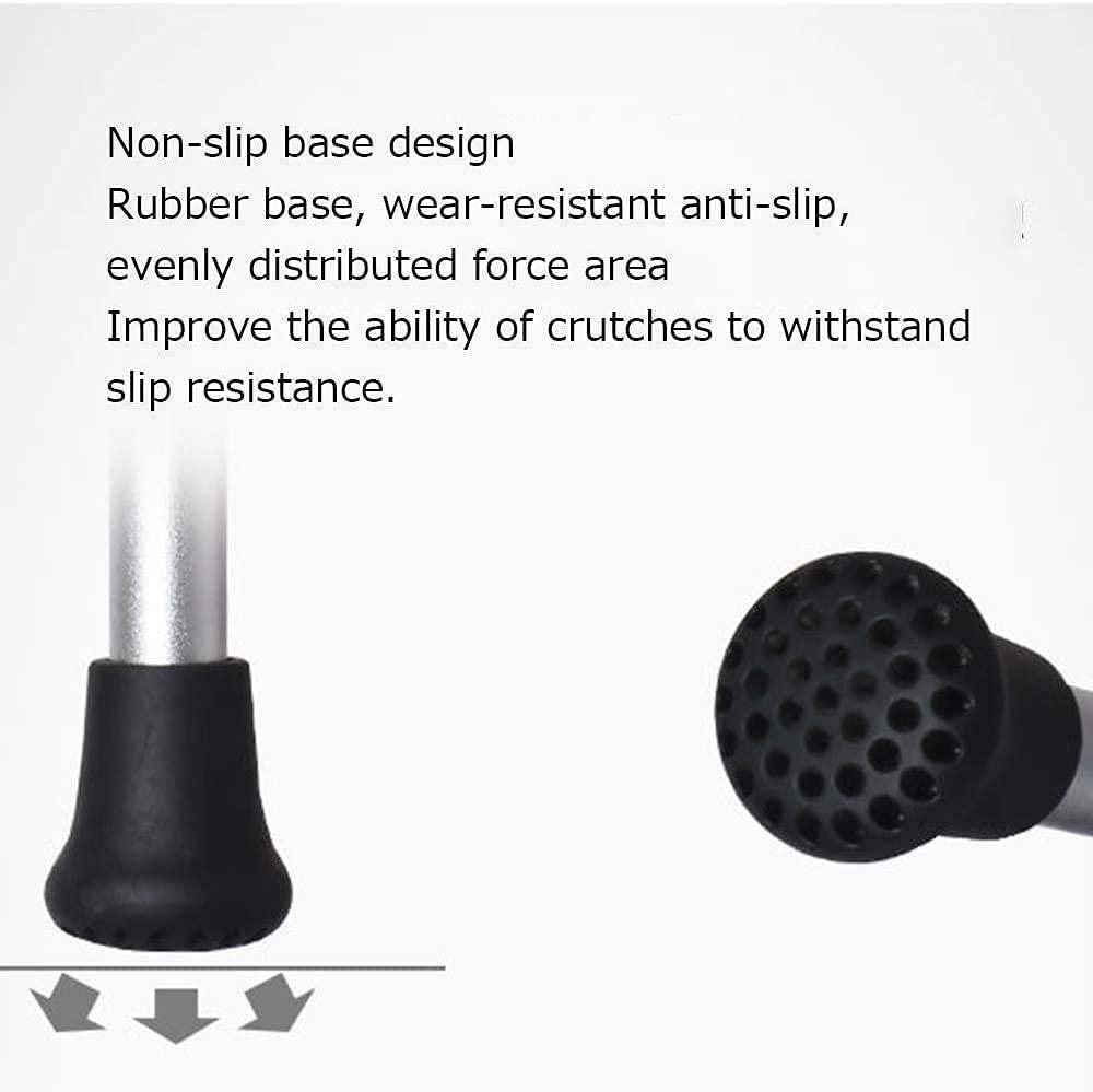 SilteD Walking stick Elderly Folding Walking Stick Safe Auxiliary Balance, Lightweight Aluminum Height Adjustable Walker Cane, Crutches for Elderly Old Man Man Woman M (Silver B) Present