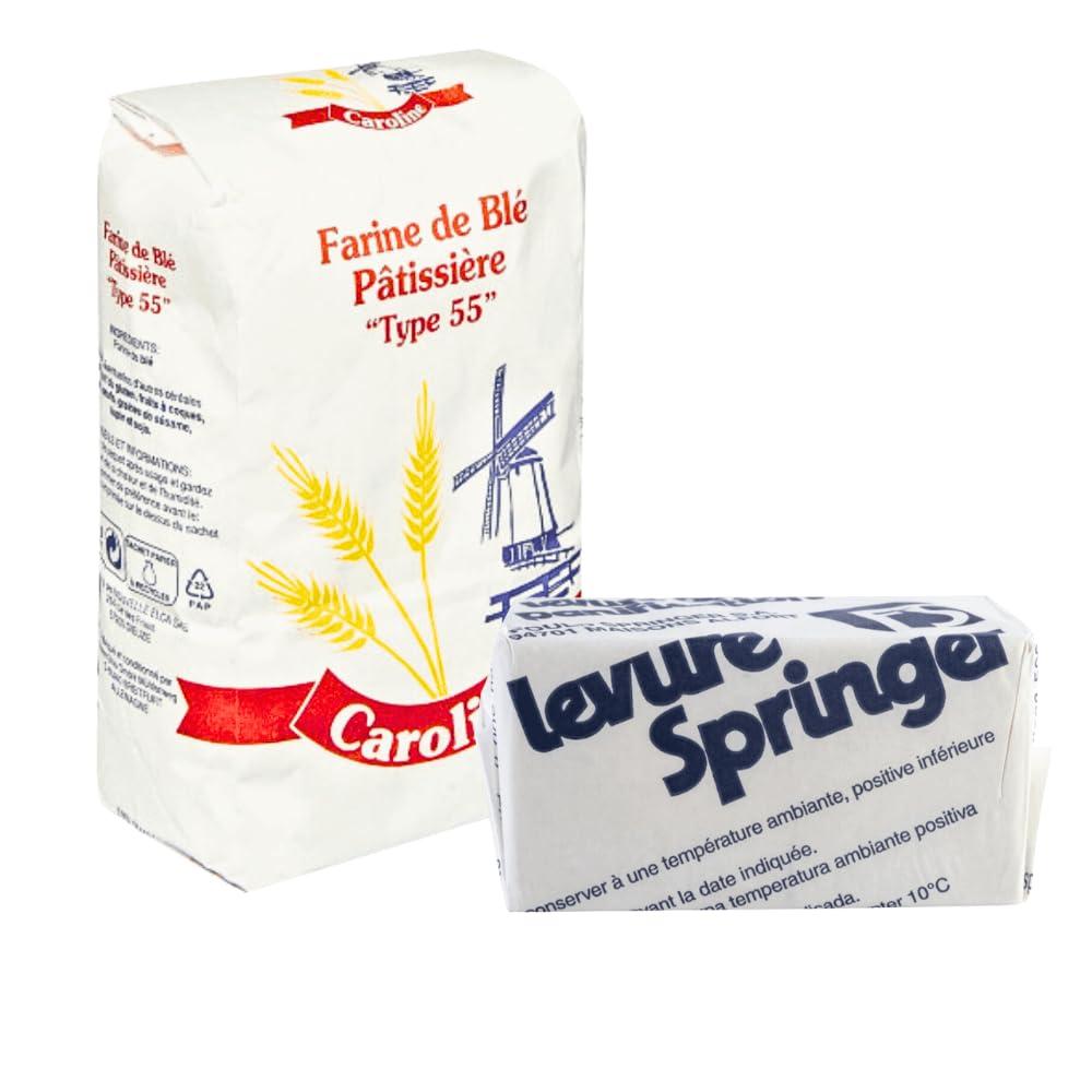 Hirondelle Bread Flour T55 1KG and Fresh Yeast 500g (+/- 10%)