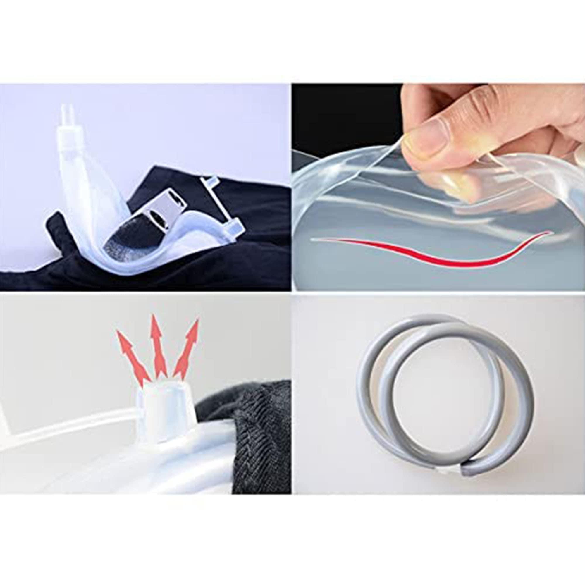 Zhihua Men's Wearable Urine Bag Incontinence Underwear, Leak-Proof Leg Urinary Tube Bracket to Prevent Embarrassment of The Elderly, for Incontinence Bladder Assist Device,Black,M