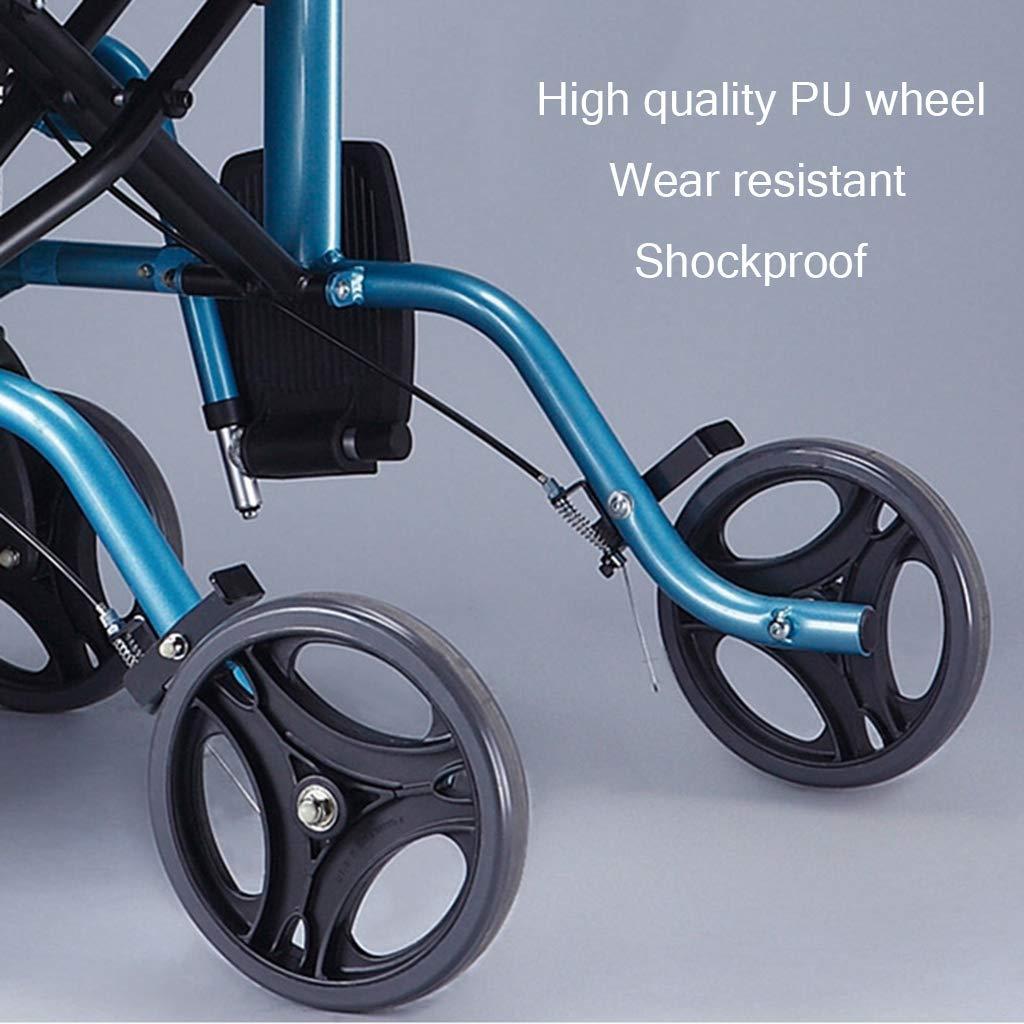 NATWEE Walker,Walker Rollator with Seat, Drive Medical Rollator Walker Foldable, Heavy Duty Rollator Walker Lightweight Quality Aluminum Alloy Used for Seniors,Blue It's so Kind of You