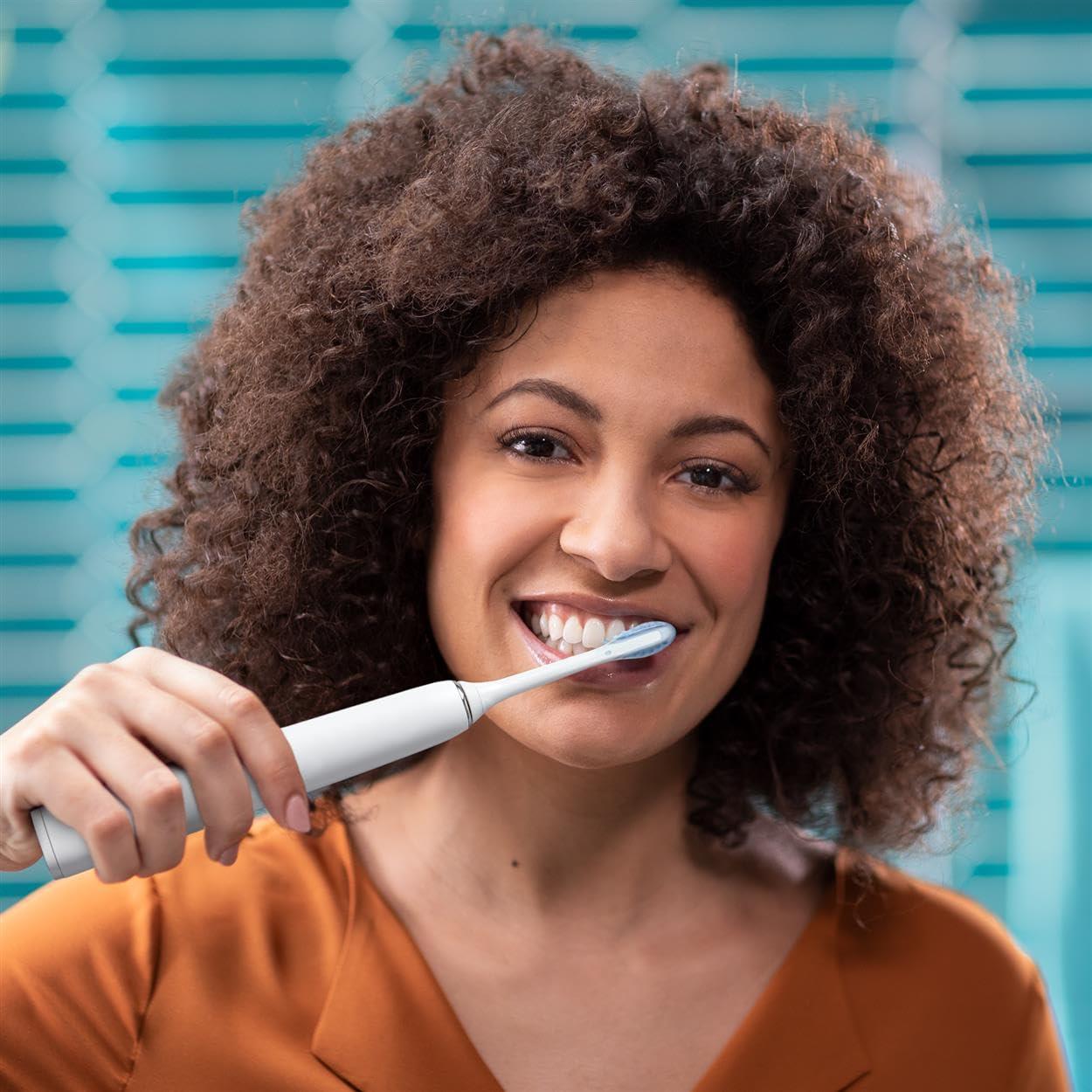 PHILIPS Philips Sonicare DiamondClean Series 9000 Electric Toothbrush - Sonic Brush, Cleaner Teeth and Gums, 1 X C3 Premium Plaque Control Brush Head (Model HX9911/63), White