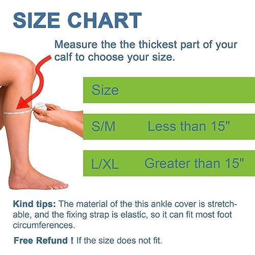 Feamero Feamero Ankle Monitor Cover Up for Scram, Gps, Alcohol Monitor Ankle Bracelet, Adjustable Velcro Straps, Protective Cover, Shock Absorbing, Ankle Monitor Bracelet Cover for Women & Men (S/M)