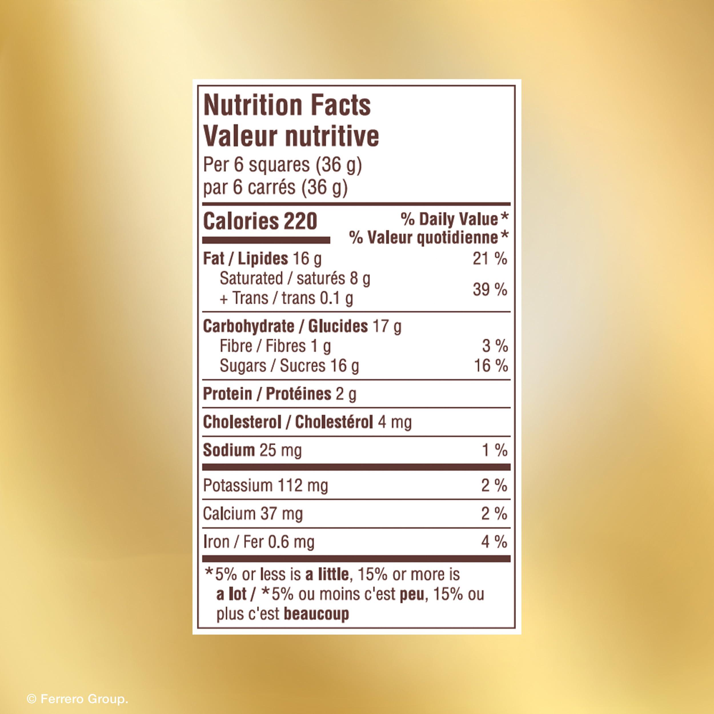 Ferrero Rocher FERRERO ROCHER Premium Chocolate Bar, Milk Chocolate and Hazelnut Bar, 8 bars, 720 g