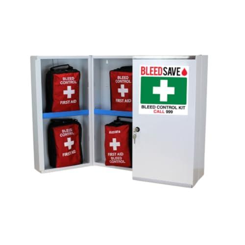 BLEEDSAVE BLEEDSAVE Bleed Control Cabinet with 8 x Enhanced Bleed Control Kits
