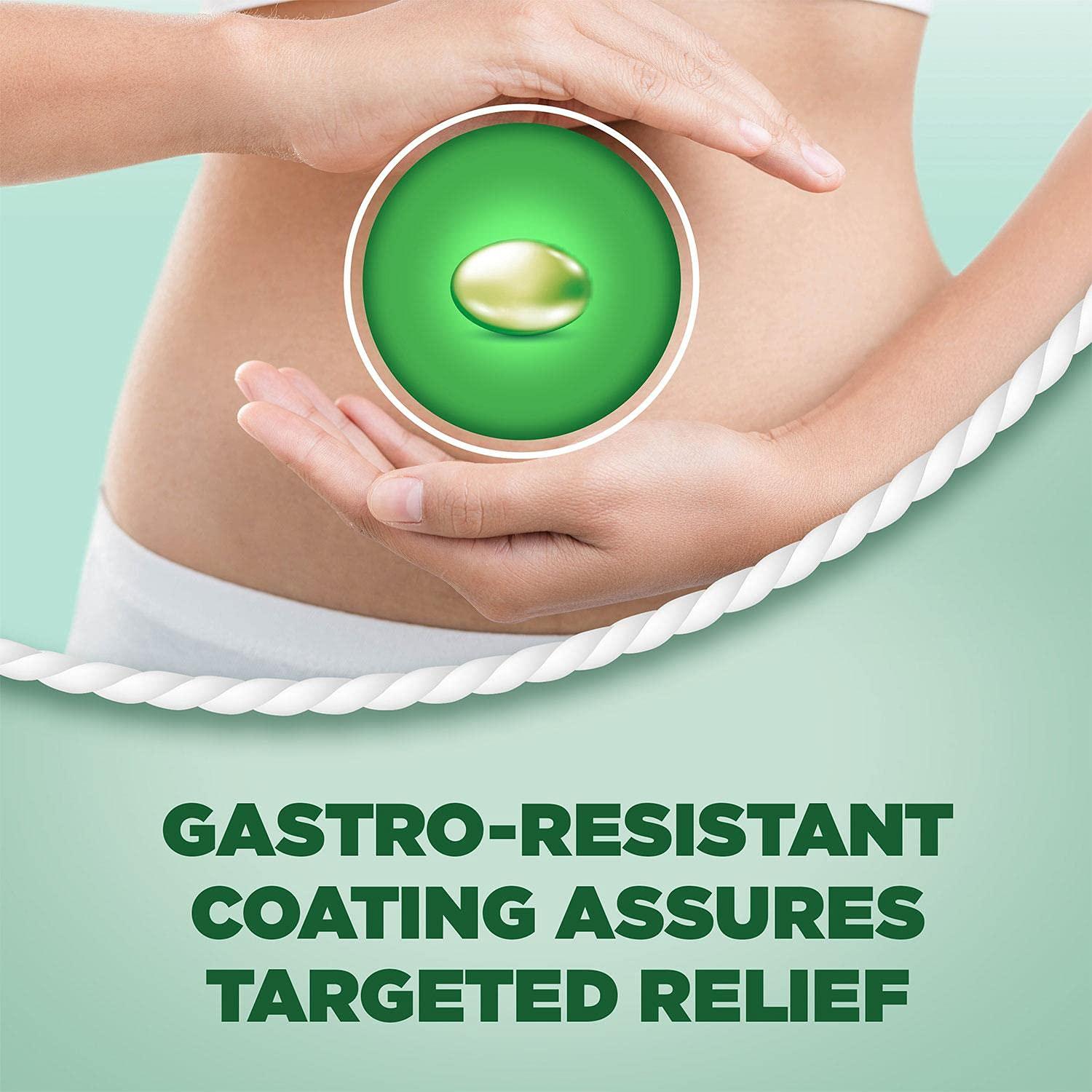 Buscomint 2 Pack of Buscomint Peppermint Oil 0.2ml Gastro Resistant Treatment, 24 Soft Capsules, Treats Painful Spasms, Bloating, and Trapped Wind and Abdominal Pain