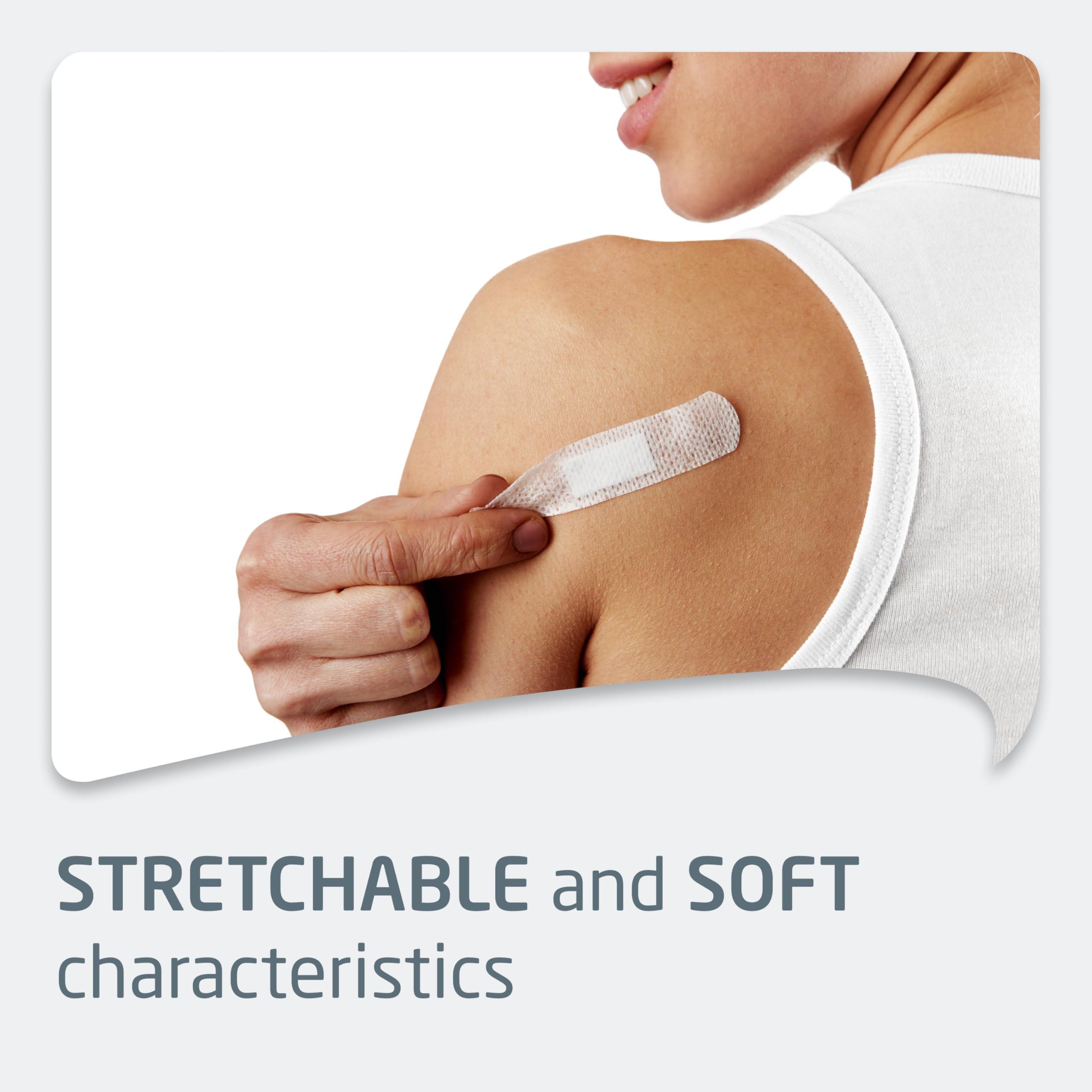 Leukoplast Leukoplast Soft White - Non-Sterile Wound Dressing Strips - Skin-Friendly, Breathable and Absorbent, First-aid Plasters - White - 2 Assorted Sizes - Box of 30