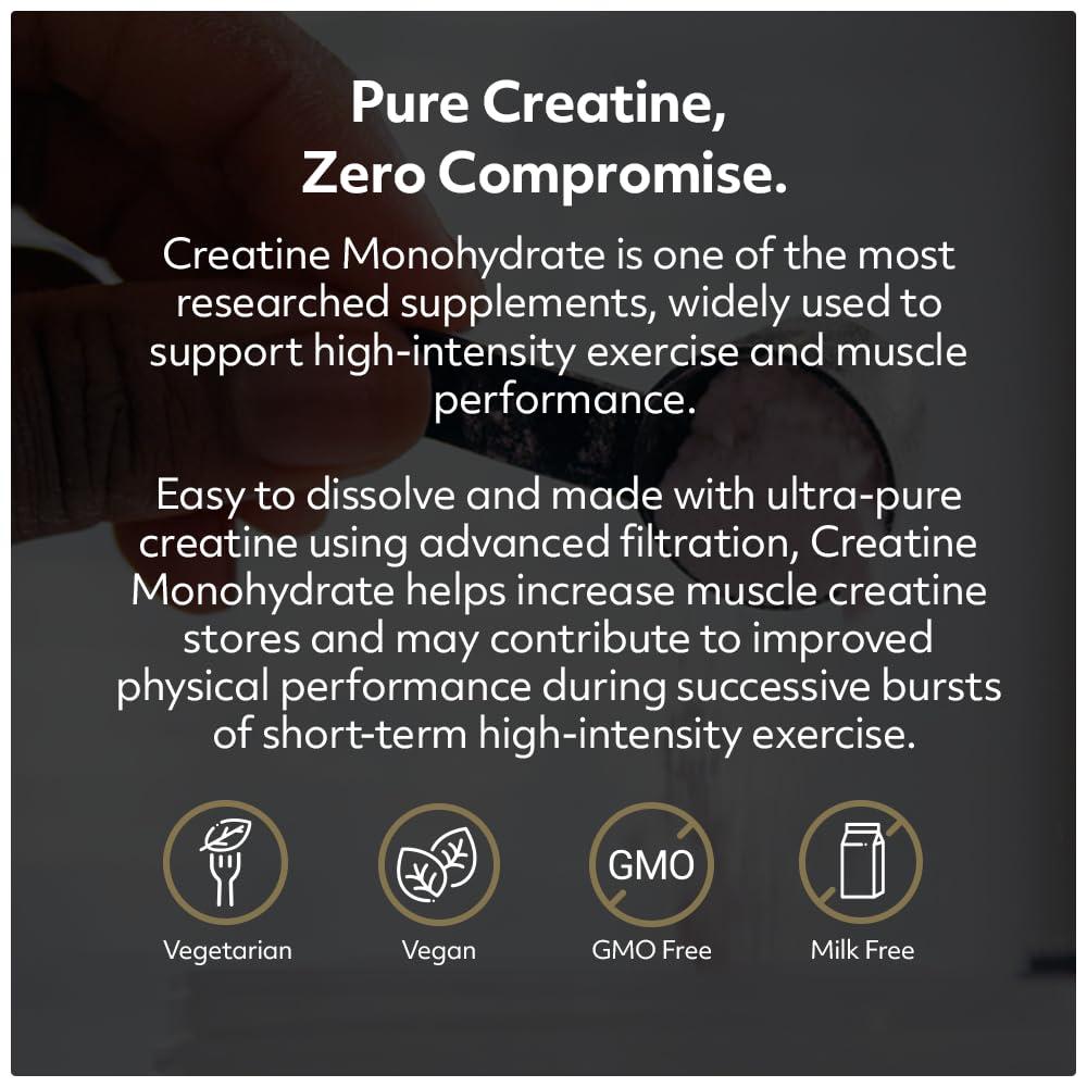 Protein Works Protein Works - Creatine Monohydrate Powder | 100% Pure & Premium Creatine Supplement | Ultra Fast Absorption | 16 Servings | Unflavoured | 100g