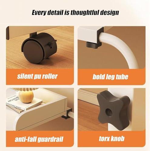 Generic Height Adjustable Laptop Table for Sofa or Bed - Portable Sit-Stand Desk for Home Office Workspace - Standing Computer Desk for Comfortable Work from Anywhere