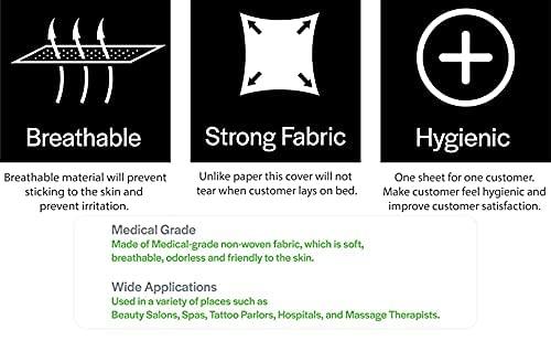 RSL89 1 Beauty-Spa-Medical Disposable Perforated Bed Cover Roll, Non-Woven Disposable Exam Bed Sheet Covers for Facial Bed Waxing Bed Exam Table Covers for Massage, Lash, Micro-needling, Tattoo Bed By RSL89