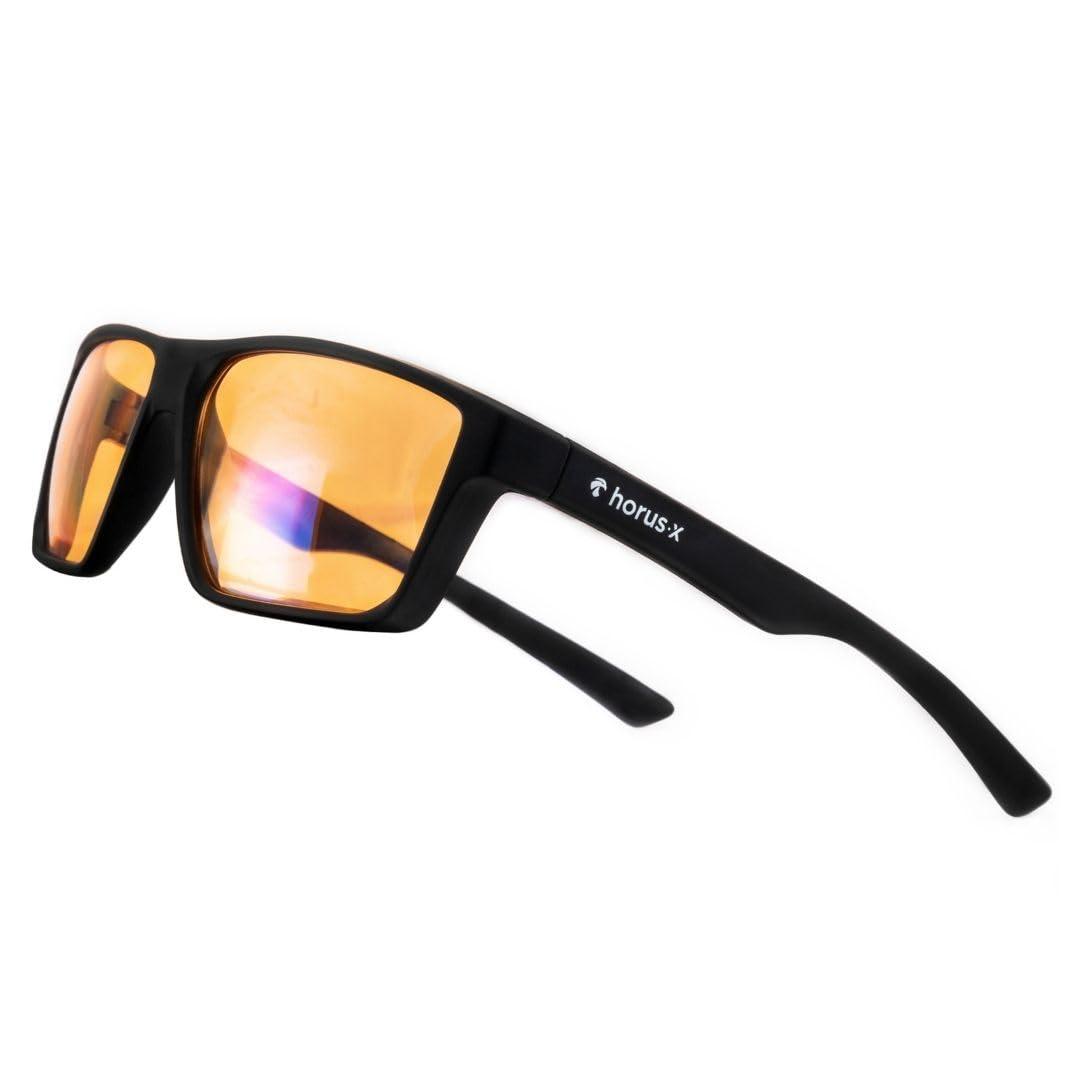 Horus X Horus X Gaming Glasses Blue Light Blocking Computer Screen Glasses | Anti Fatigue & Eyestrain | ONE Amber