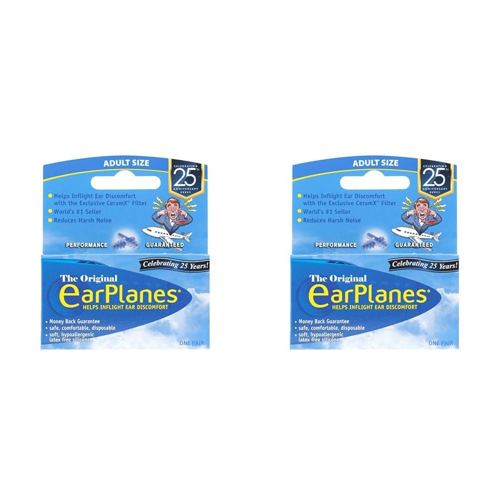 EarPlanes Earplanes (Adult, 12 Years+) (Pack of 2)