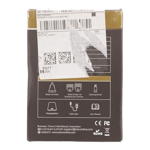 OLOV OLOV Body Groomer Men, Ball Trimmer Shaver for Men with Nose Hair Trimmer, Detachable Ceramic Blade Electric Groin Hair Trimmer, USB Recharge Dock, Waterproof Electric Razor Male Grooming Kit