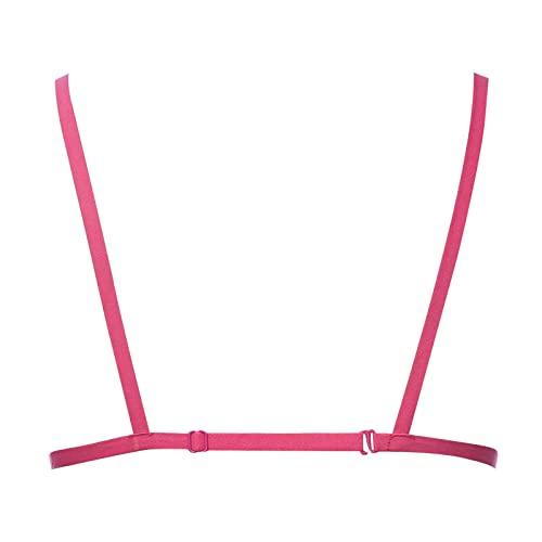 WWricotta WWricotta Bundle Bound Hollow Fashion Adjustable Sexy Underwear for Women plus Size Lingerie Hot Pink