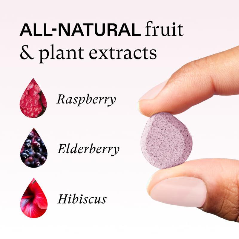 SIPGOOD SIPGOOD Flavoured Waterdrops - Raspberry, Elderberry & Hibiscus Infusion - Hydration Drops with Real Fruit & Plant Extracts - No Sugar, Zero Calories - Vitamins C, D3 & Electrolytes (1pack/12 drops)