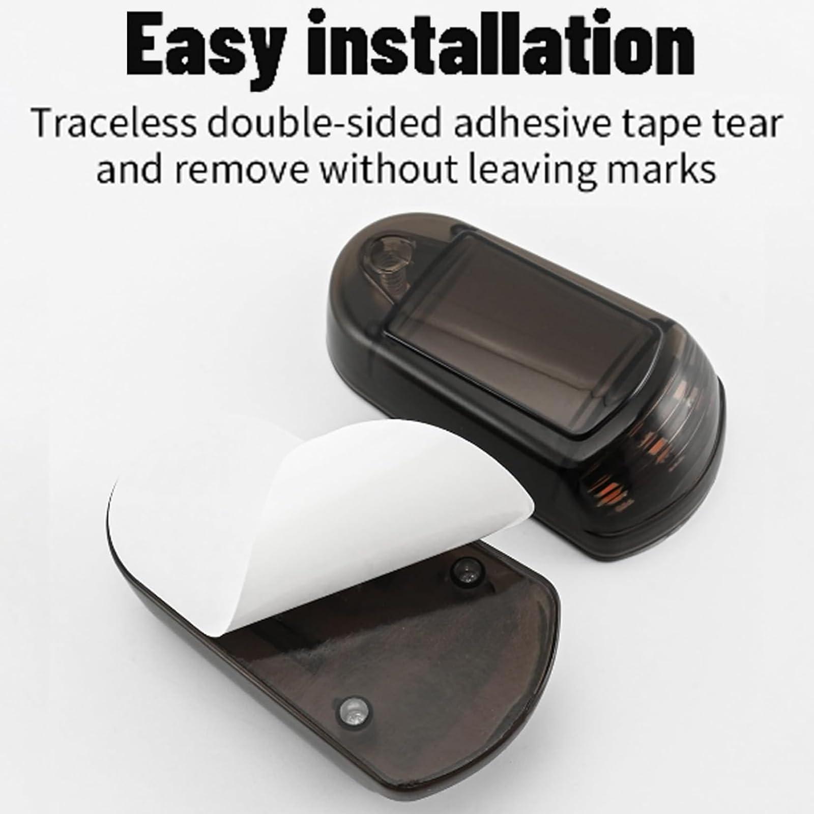 Generic Wireless Cab Lights for Truck, 2024 New Punch-Free Solar Cab Lights, 7 Colors App Control, Led Lights Vibration Sensor Roof Lights, Lights for Universal Car (White 12 pcs)