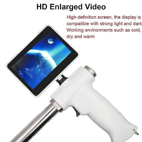 JINGEDD JINGEDD Visual Insemination Gun,Cattle Insemination Kit,Professional Visual Insemination Gun Whit 4.3 Inch Rotation Adjustable Screen,Heating Constant Temperature,Vibration Massage,For Cows