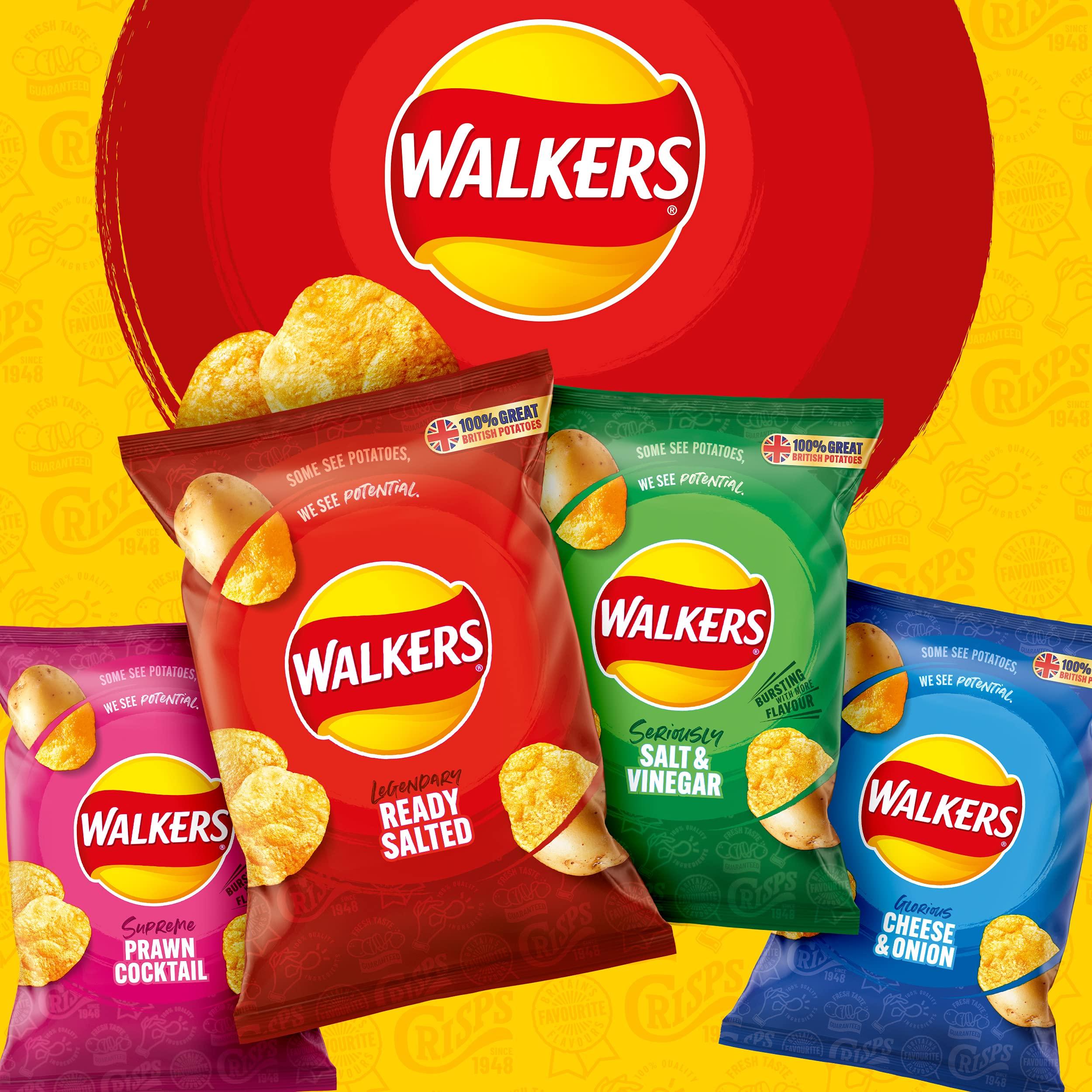Walkers Walkers Cheese and Onion, 32.5 g (Pack of 48)